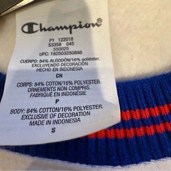 Champion Life Mens Reverse WeaveYarn Dye Rib Trim Crew Size Smal - Picture 10 of 12